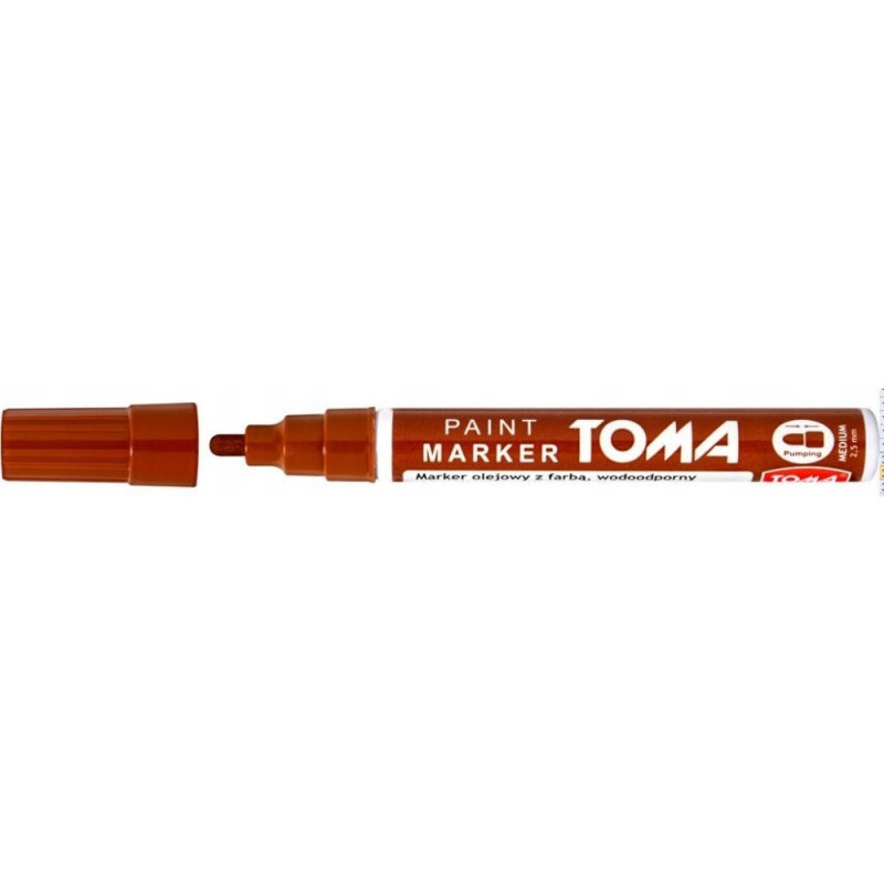 Marker olejowy grubość 2.5mm brązowy TO-440 TOMA Marker olejowy grubość 2.5mm brązowy TO-440 TOMA