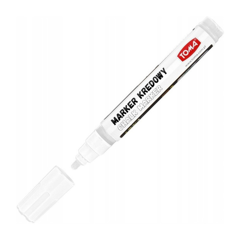 Markery kredowe końcówka 4.5mm białe TO-292 02 TOMA