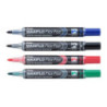 Zestaw markerów suchościeralnych z elastyczną końcówką MWL5SBF-ST4ABCDPL PENTEL