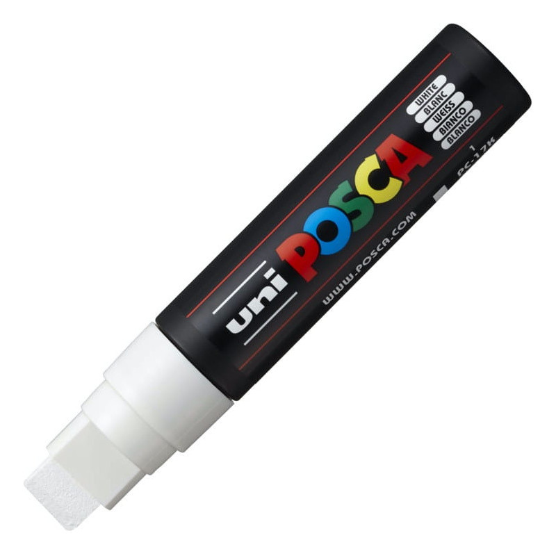 Marker z farbą plakatową Posca PC-17K, biały, Uni