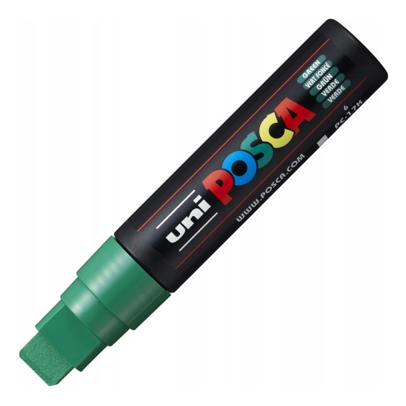Marker z farbą plakatową UNI Posca PC-17K nr.6 zielony
