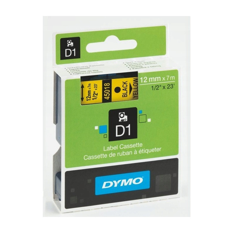 Taśma 12mm/7m czarny /żółta 45018 DYMO S0720580