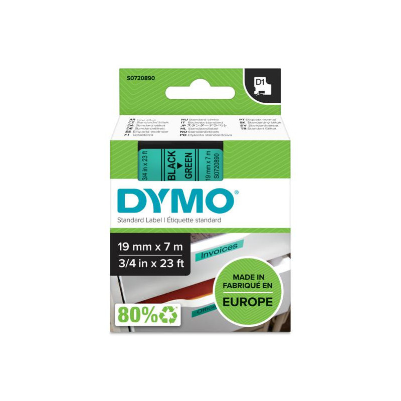 Taśma 19mm/7mm czarny /ziel 45809 DYMO S0720890