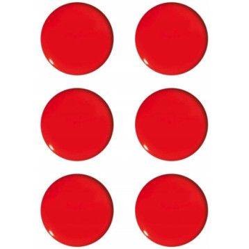 Magnesy do tablic 20mm czerwone (6szt.) GM400-C6 TETIS