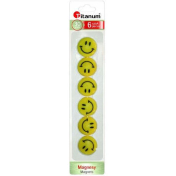 Magnesy do tablic 30mm/6 FUN 220306 TITANUM Magnesy do tablic 30mm/6 FUN 220306 TITANUM