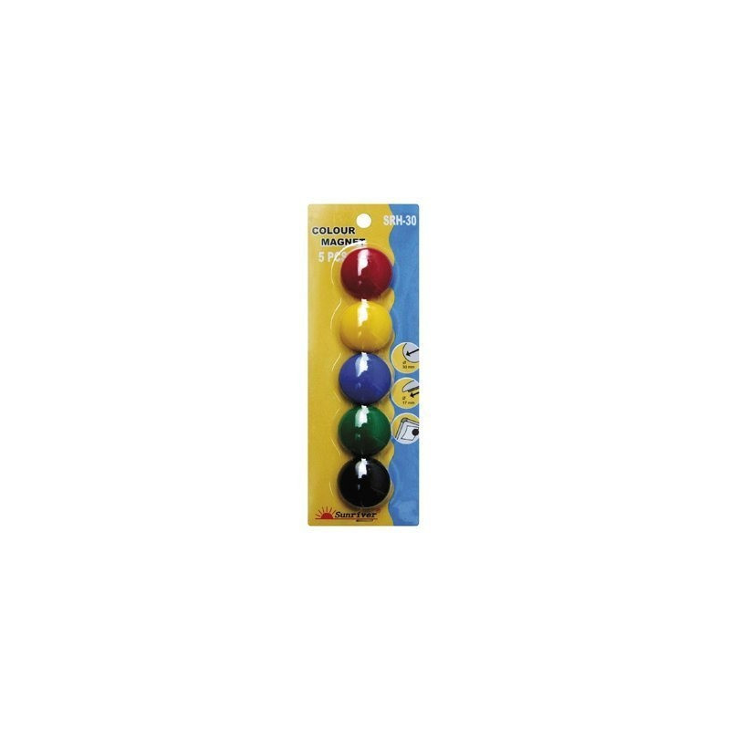 Magnesy ARGO kolorowe WF-30 opakowanie 5sztuk SRH-30