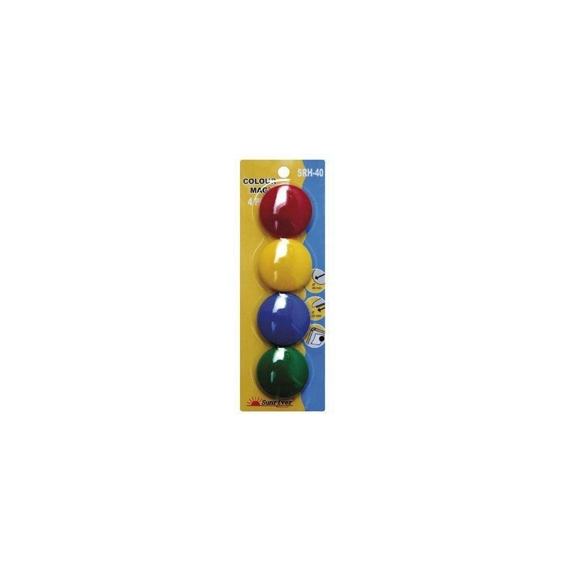 Magnesy ARGO kolorowe WF-40 opakowanie 4sztuki SRH-40