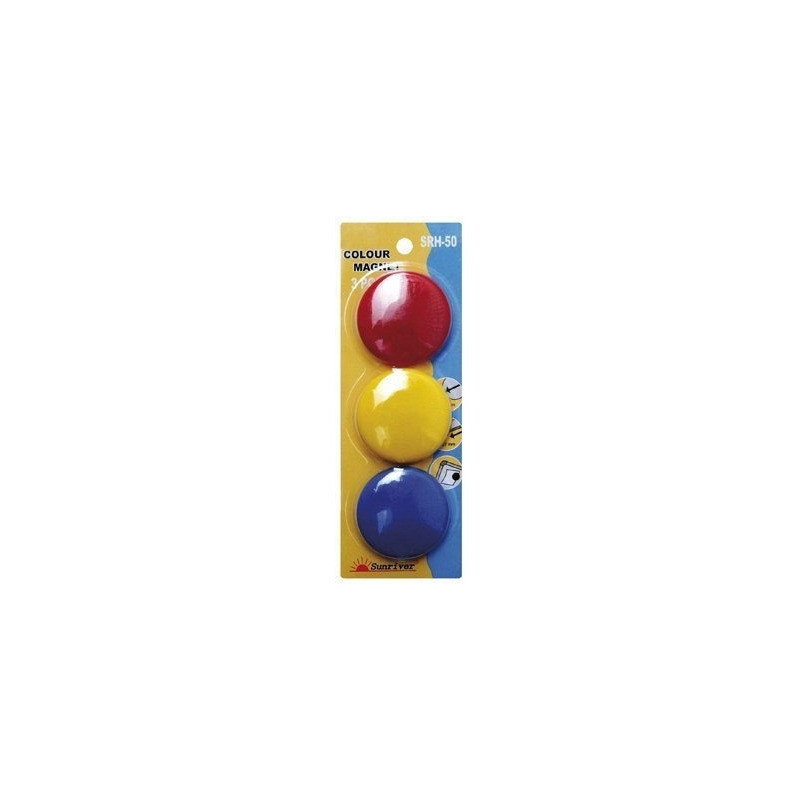 Magnesy ARGO kolorowe WF-50 opakowanie 3sztuki SRH-50