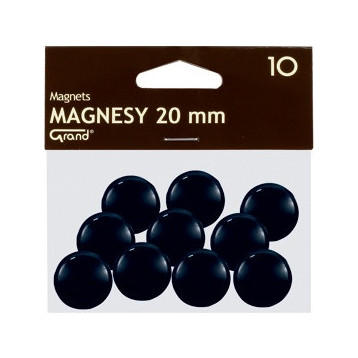 Magnesy 20mm czarne (10szt.) 130-1687 GRAND Magnesy 20mm czarne (10szt.) 130-1687 GRAND