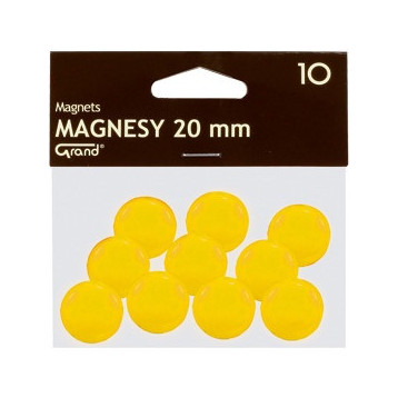 Magnesy 20mm GRAND żółte (10szt.) 130-1691 GRAND