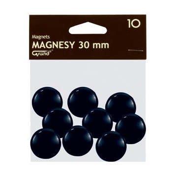 Magnesy 30mm GRAND czarne (10szt.) 130-1694 GRAND