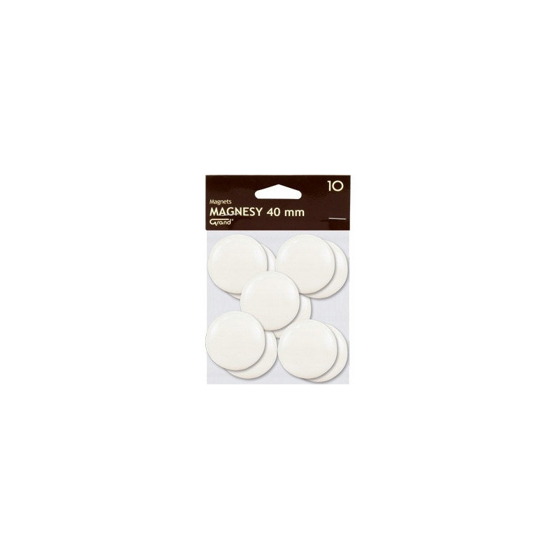 Magnesy 40mm białe (10szt.) 130-1699 GRAND