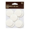 Magnesy 40mm białe (10szt.) 130-1699 GRAND