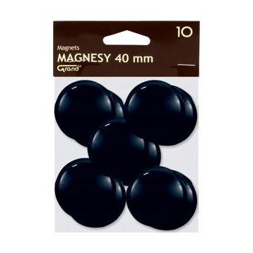 Magnesy 40mm czarne (10szt.) 130-1700 GRAND