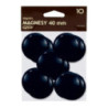 Magnesy 40mm czarne (10szt.) 130-1700 GRAND