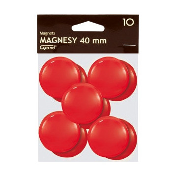 Magnesy 40mm czerwone (10szt.) 130-1701 GRAND