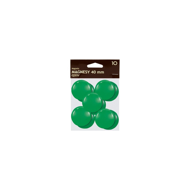 Magnesy 40mm zielone (10szt.) 130-1703 GRAND