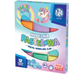 Modelina pastelowa 12 kolorów 304118007 ASTRA