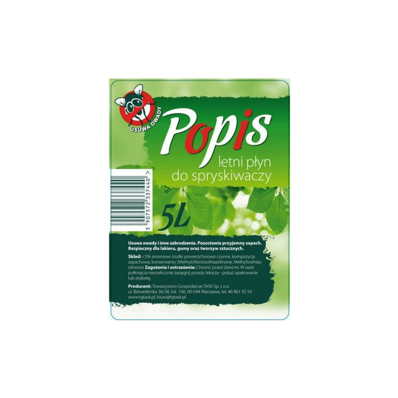 Płyn do spryskiwaczy POPIS 5l letni
