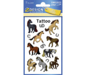 Naklejki tatuaże dla dzieci KONIE 56769 Z-DESIGN KIDS TATTOO AVERY ZWECKFORM