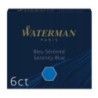 Naboje WATERMAN krótkie niebieskie S0110950