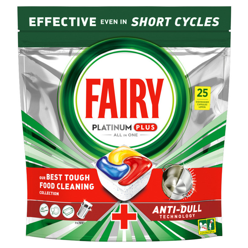 Kapsułki do zmywarki FAIRY PLATINUM Plus LEMON (25szt)