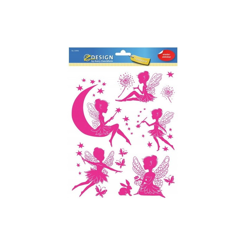 Naklejki foliowe Z-Design na okno WRÓŻKI 54996 AVERY ZWECKFORM