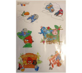 Naklejki A5 kpl 4ark ANGRY BIRDS RIO 6243 INTERDRUK