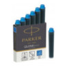 Naboje mini niebieskie zmywalne (6szt.) 1950409 PARKER
