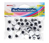 Oczka ruchome 14mm samoprzylepne (60szt.) RO09 Brewis