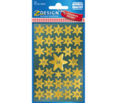 Naklejki Z-Design - złote gwiazdy z cyframi 52809 AVERY ZWECKFORM