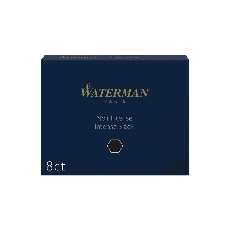 Naboje WATERMAN (8szt.) czarne S0110850