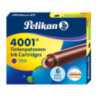Naboje krótkie brązowe TP/6 311928 PELIKAN