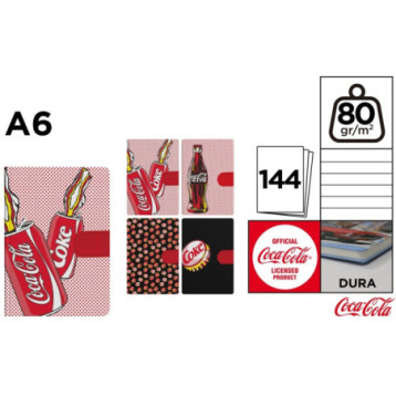 Notatnik A6 144k. linia napoje COCA-COLA mix wzorów CC021 MP Poland Notatnik A6 144k. linia napoje COCA-COLA mix wzorów CC021 MP Poland