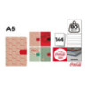 Notatnik A6 144k linia emblematy COCA-COLA mix wzorów CC022 MP Poland