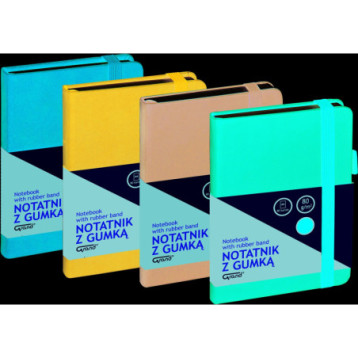 Notatnik z gumką A6 czerwony kratka 150-1401 GRAND Notatnik z gumką A6 czerwony kratka 150-1401 GRAND