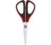 Nożyczki 17,5cm Easycut 300 soft grip czerwone 326316 BERLINGO