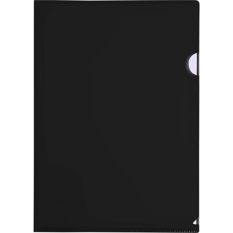 Obwoluta A4 PP L grubość 0.14mm (12sz) czarna BT615-V TETIS