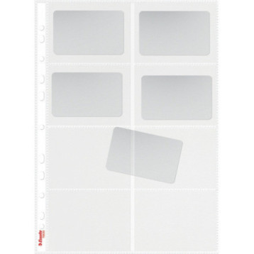 Koszulki z 8 kieszonkami na wizytówki A4 105mic 10 sztuk 78930 ESSELTE