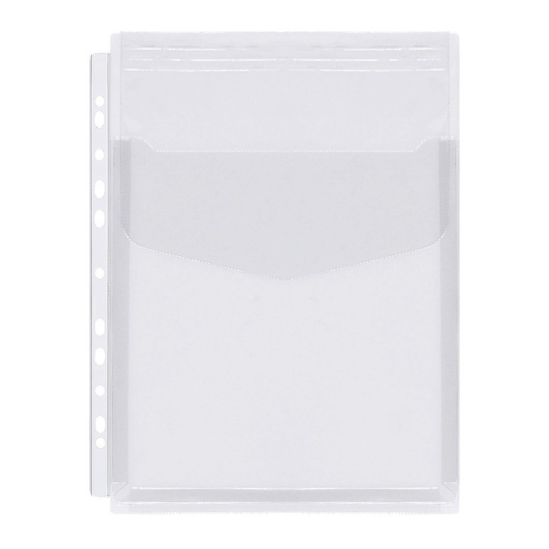 Koszulki poszerzane na katalogi z klapką A4 180mic 10 sztuk PVC OF-42 BIURFOL