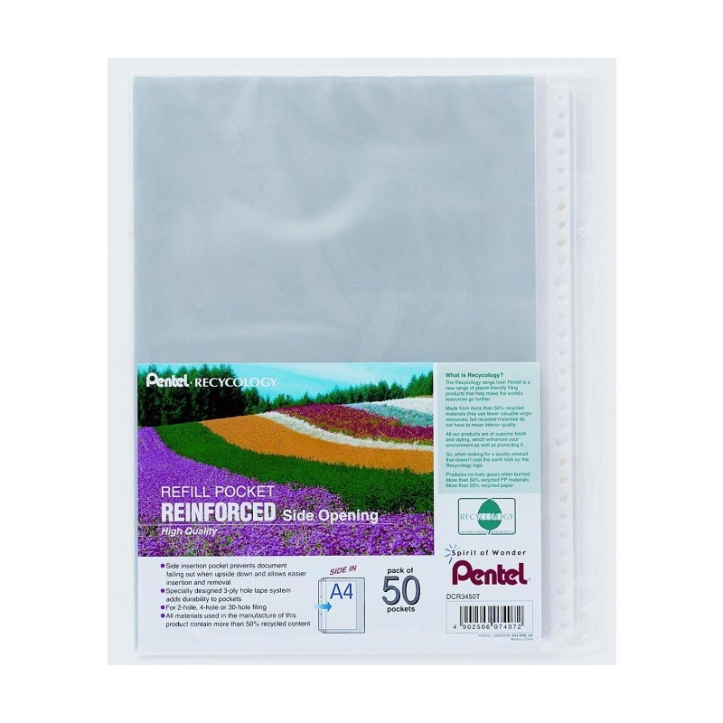 Koszulka A4 otwierana lewy bok ( 50sztuk ) SIDE OPENING DCR3450T