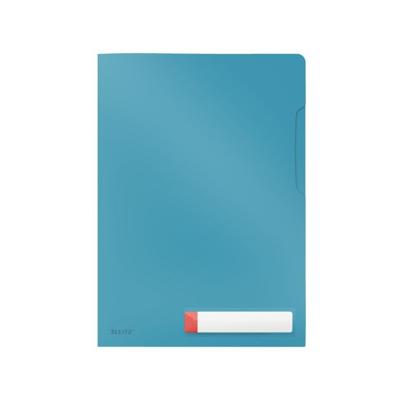 Folder A4 z kieszonką na etykietę, niebieski 47080061 LEITZ