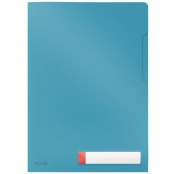 Folder A4 z kieszonką na etykietę, niebieski 47080061 LEITZ Folder A4 z kieszonką na etykietę, niebieski 47080061 LEITZ