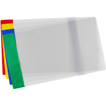 Okładki regulowane na książki i zeszyty E6 kolorowe 25 sztuk 24,5x34-37,7cm OZK-47 BIURFOL