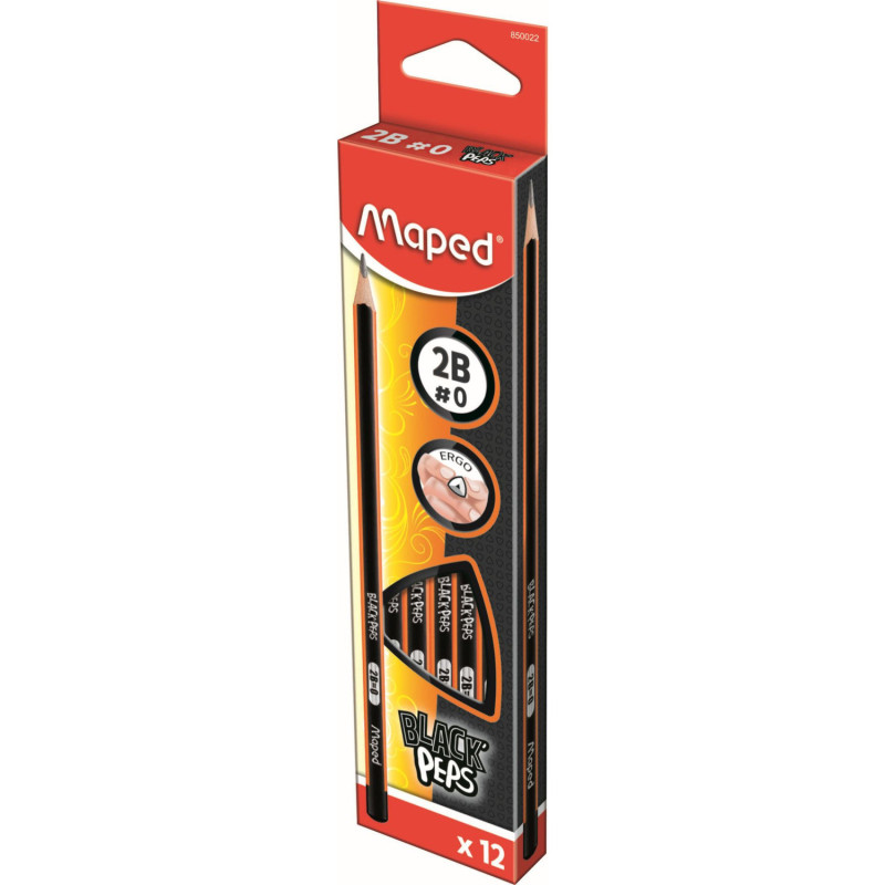 Ołówek drewniany BLACKPEPS 2B MAPED 850022