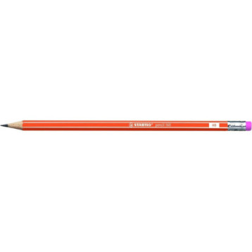 Ołówek STABILO 160 z gumką HB orange 2160/03-HB