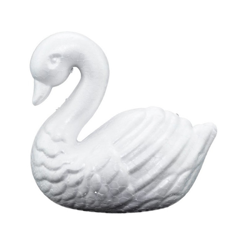 Ozdoba styropianowa ŁABĘDŹ 13cm SE3 BREWIS