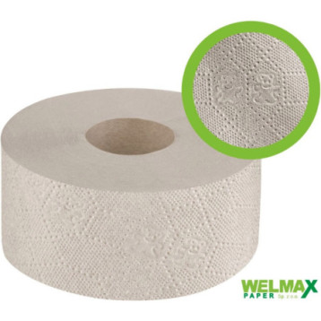 Papier toaletowy JUMBO szary(12szt) 120m makulatura 1 warstwa PJS1120 WELMAX Papier toaletowy JUMBO szary(12szt) 120m makulatura 1 warstwa PJS1120 WELMAX