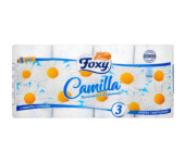 Papier toaletowy FOXY (8 rolek) CAMILLA rumiankowy 3 warstwy