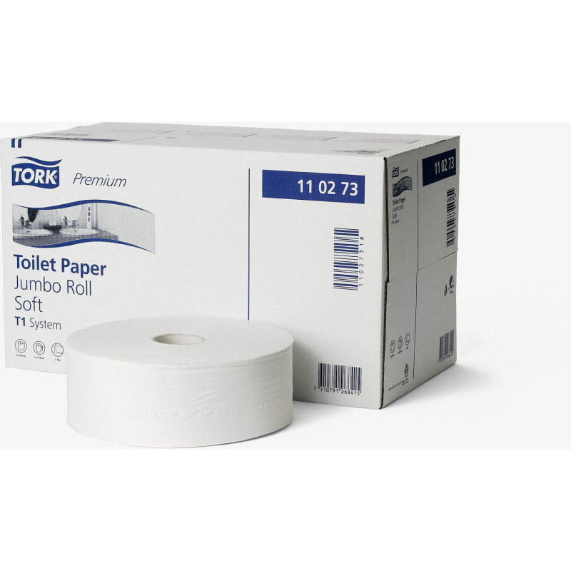 Papier toaletowy TORK T1 biały 9,7cm 360m 2w (6) JUMBO MAXI 110273